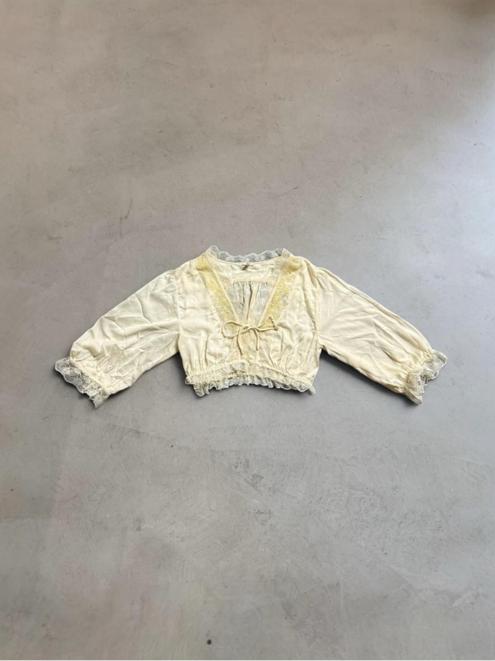 Anthropologie LyreBird Satin Lace Buttondown Blouse